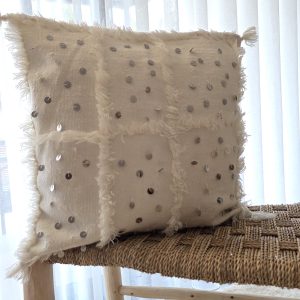 Housse de coussin Handira - Nacre