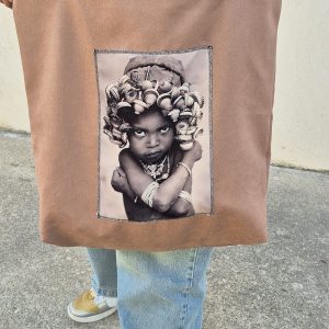 Sac cabas en velours de coton – Collection portraits