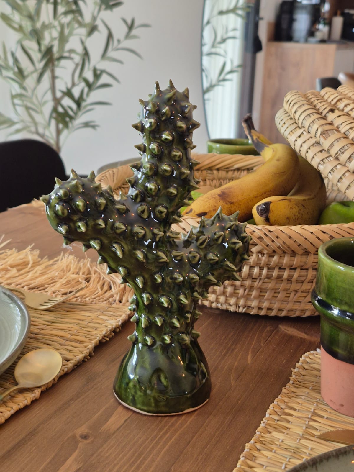 Cactus décoratif - céramique artisanale