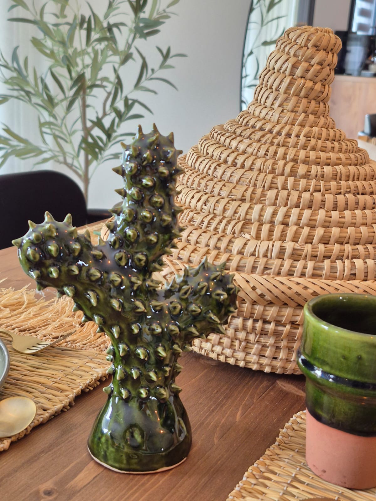 Cactus décoratif - céramique artisanale – Image 2