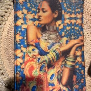 Pochette Artisanale Visage - effet velours (Format M)