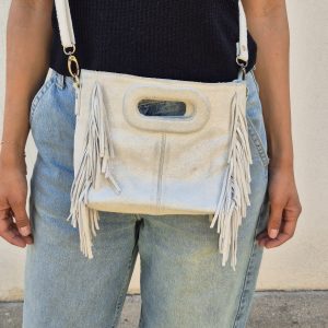 Sac Lina -Sac a franges en Daim