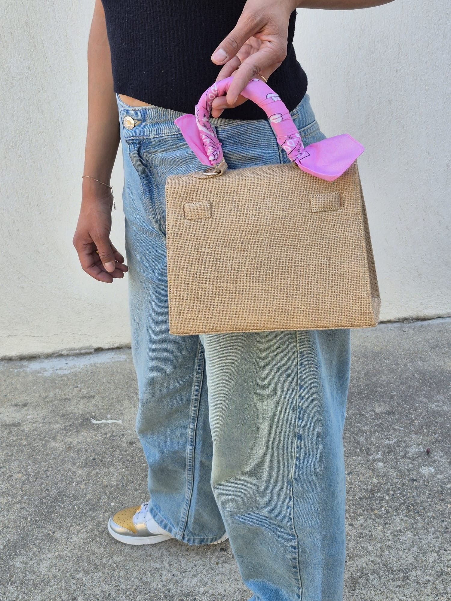 Sac à main Minnie - toile de jute – Image 2