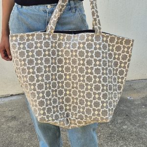 Sac Cabas En Coton – Motif Géométrique