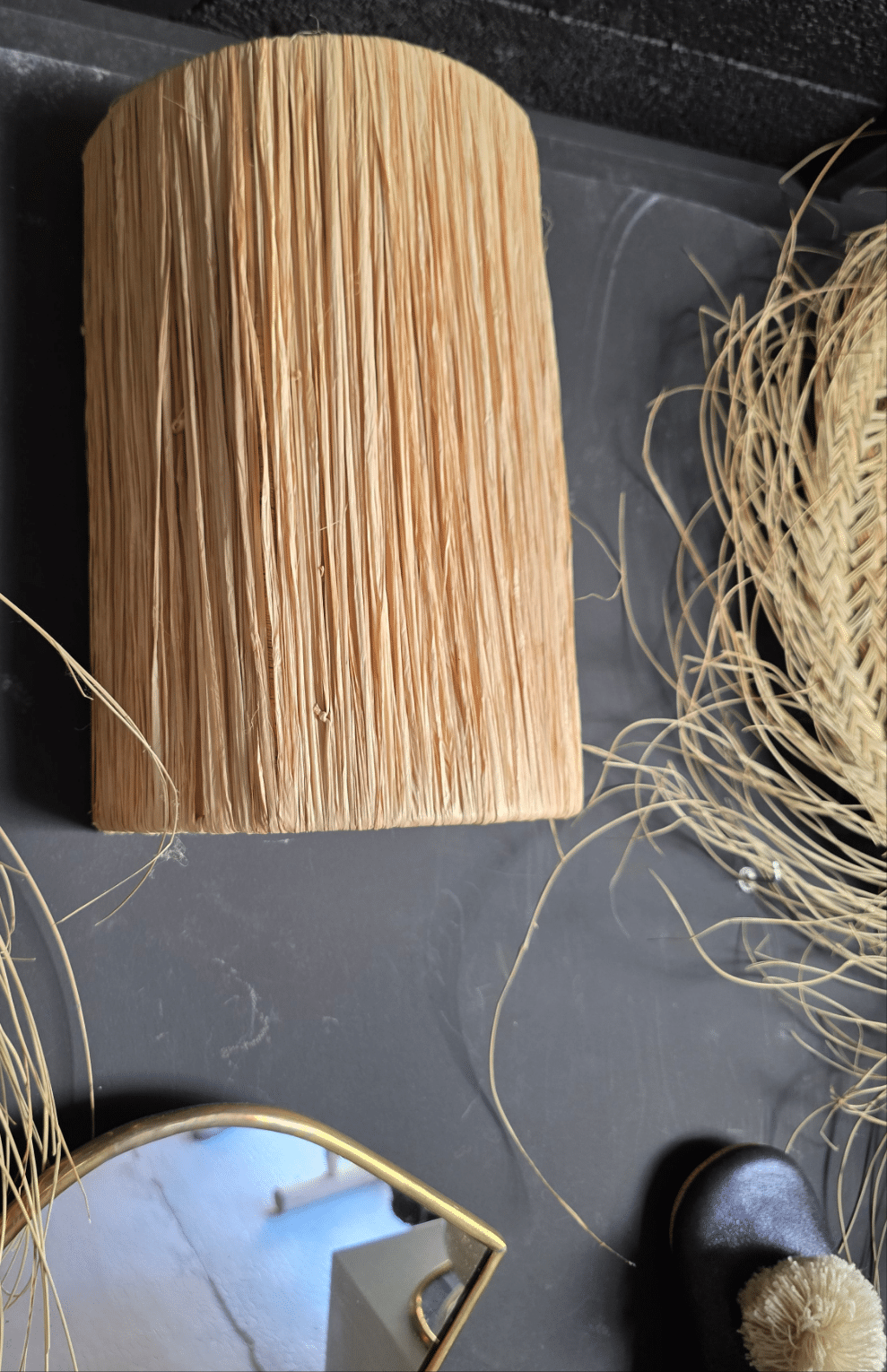 applique murale en fibre naturelle Ranya Ibeldi Souk artisanat marocain