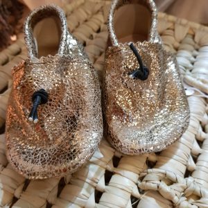 Chaussons bébé - cuir & daim