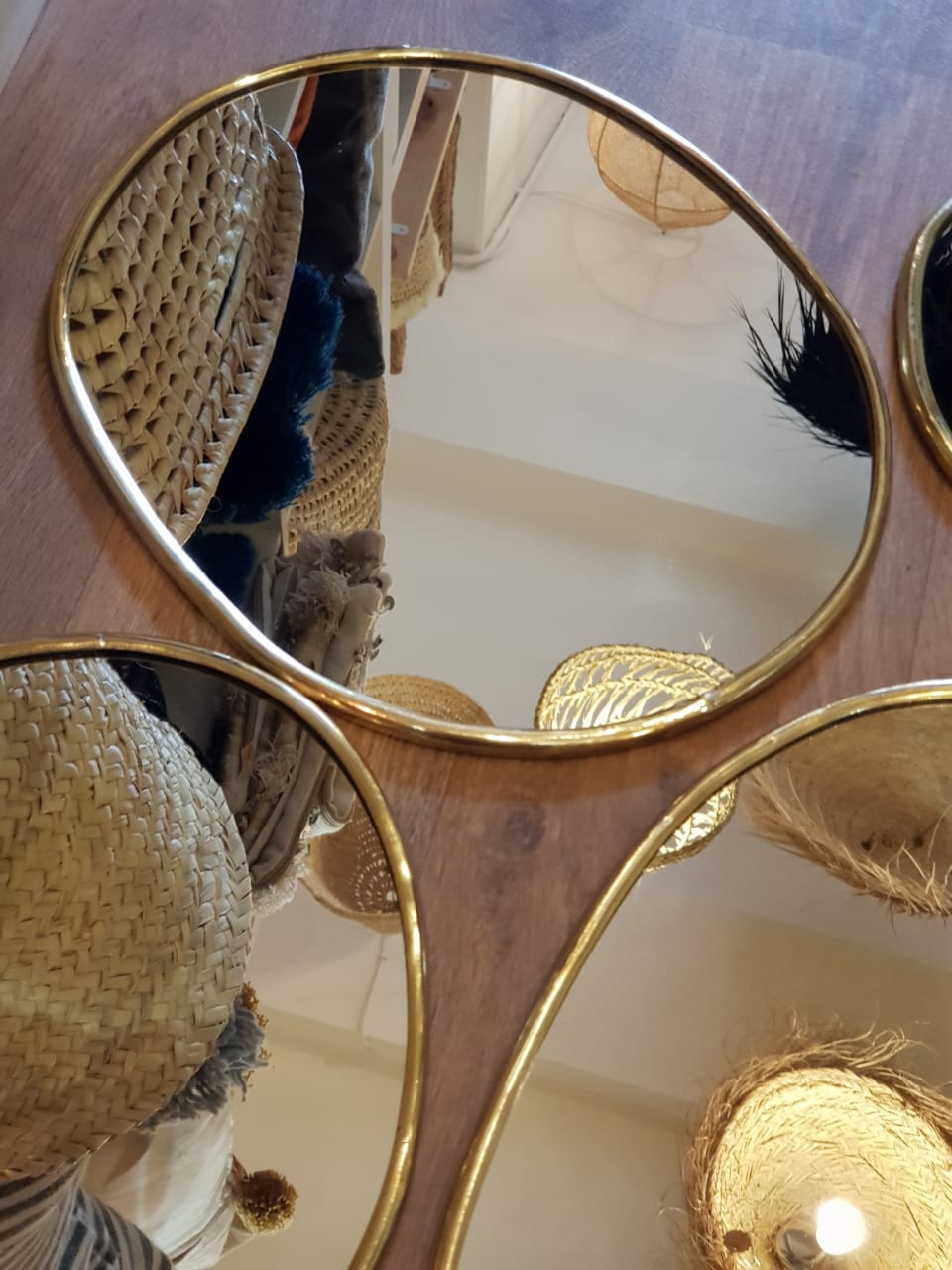 Miroir ovale - laiton artisanal – Image 6