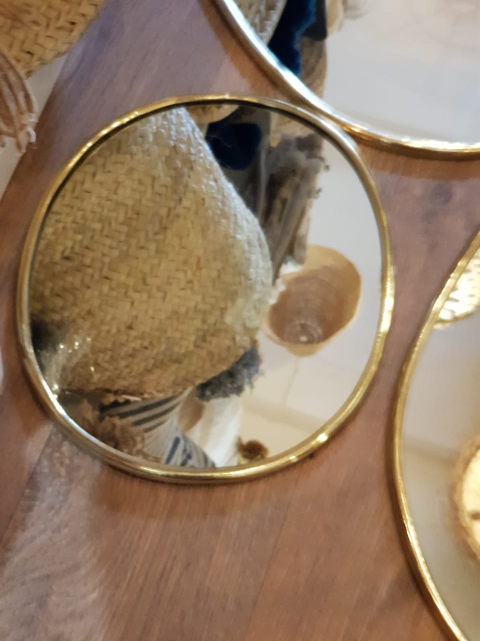 Miroir ovale - laiton artisanal – Image 7