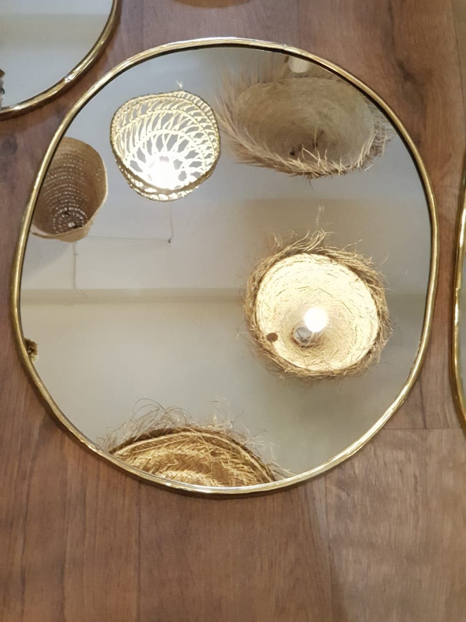 Miroir ovale - laiton artisanal – Image 4