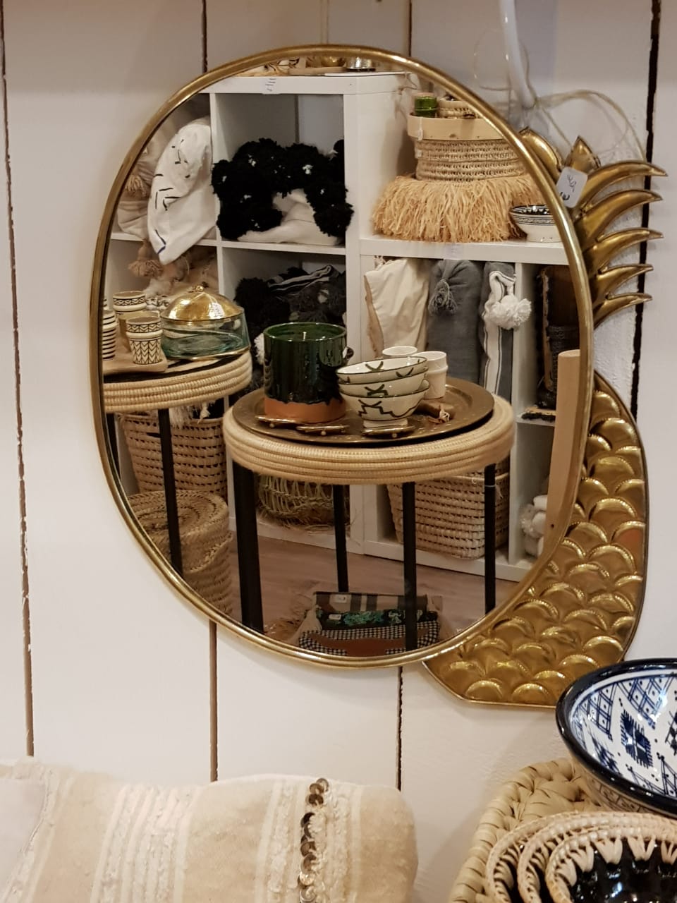 Miroir ovale - laiton artisanal – Image 2