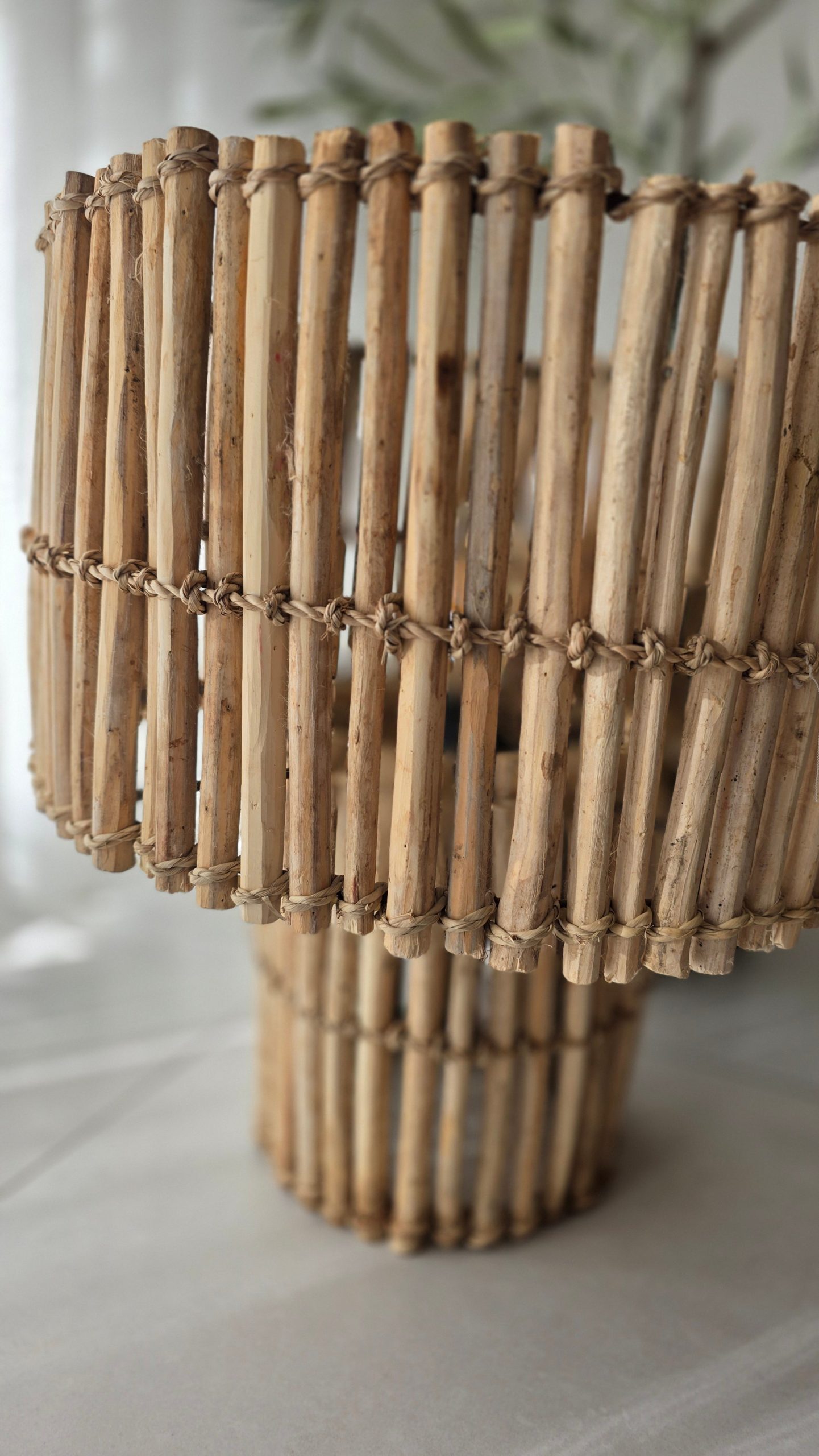 Lampe Artisanale - bois naturel – Image 3