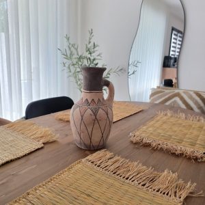 Jarre décorative - céramique artisanale & motifs berbères