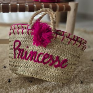 Panier artisanal - fibre naturelle tressée (Princesse)